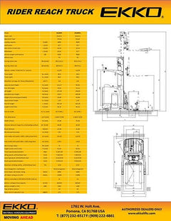 EKKO Stand-Up NA Reach Truck EK18RRL