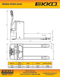 EKKO Walkie Pallet Jack EP25E