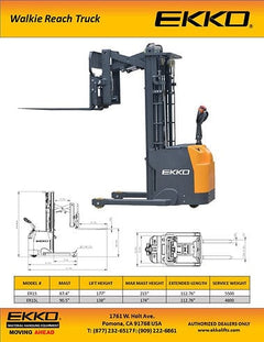 EKKO Walkie Reach Truck ER15