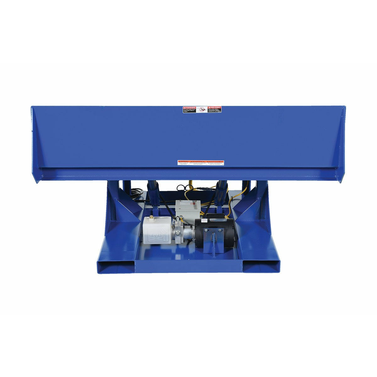 vestil Steel Efficiency Master Tilt Table 90 Degree Tilt 48 In. x 48 In. 2000 Lb. Capacity Blue- EM1-500-4848-2