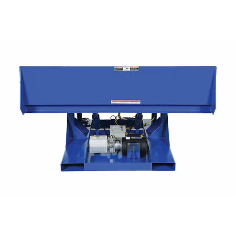 vestil Steel Efficiency Master Tilt Table 90 Degree Tilt 48 In. x 48 In. 2000 Lb. Capacity Blue- EM1-500-4848-2