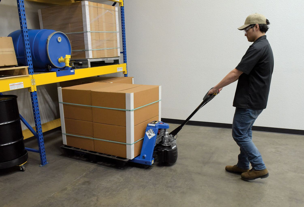 Vestil Economy Semi-Automatic Electric Pallet Trucks