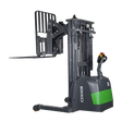 An EKKO ER15-189Li Walkie Reach Truck with side shift and tilt functionality on a transparent background.