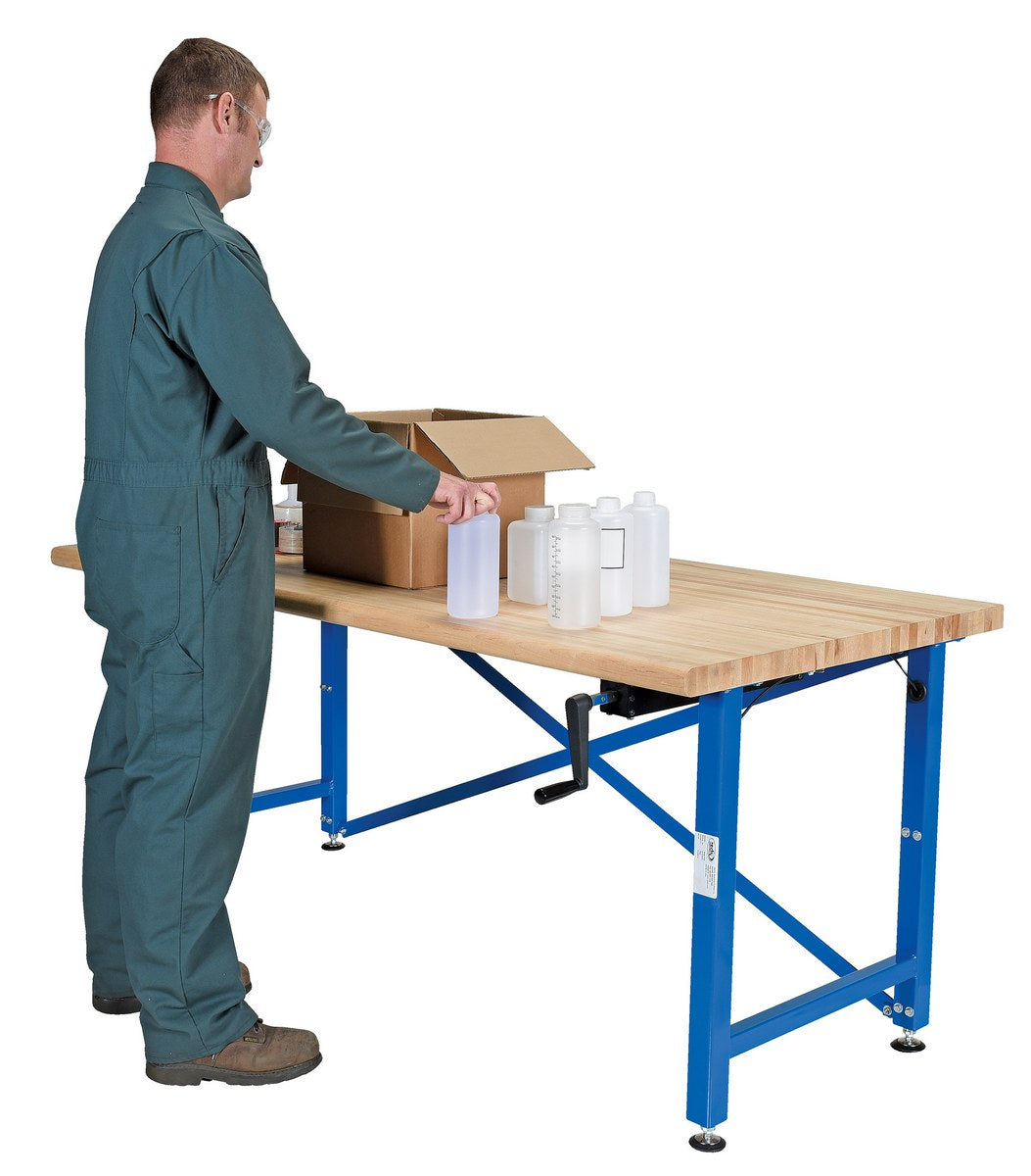 Vestil Manual Adjustable Ergonomic Work Benches