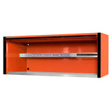 Extreme Tools Exq Series 72"W X 30"D Professional Extreme Power Workstation Hutch  Orange With Black Trim EXTEX7201HCQORBK