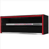 Extreme Tools Exq Series 72"W X 30"D Professional Extreme Power Workstation Hutch Black With Red Handle EXTEX7201HCQBKRD