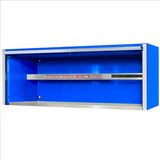 Extreme Tools Exq Series 72"W X 30"D Professional Extreme Power Workstation Hutch Blue With Chrome Handle EXTEX7201HCQBLCR