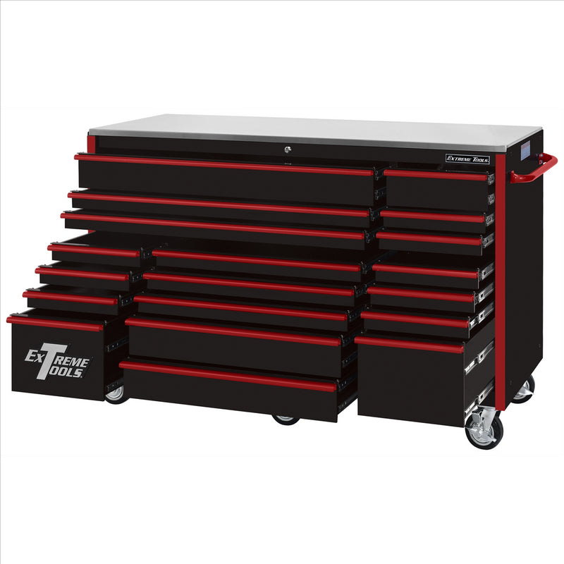 Extreme Tools RX Series-Drawer 150 Black Red-Drawer EXTRX722519RCBKRD-X