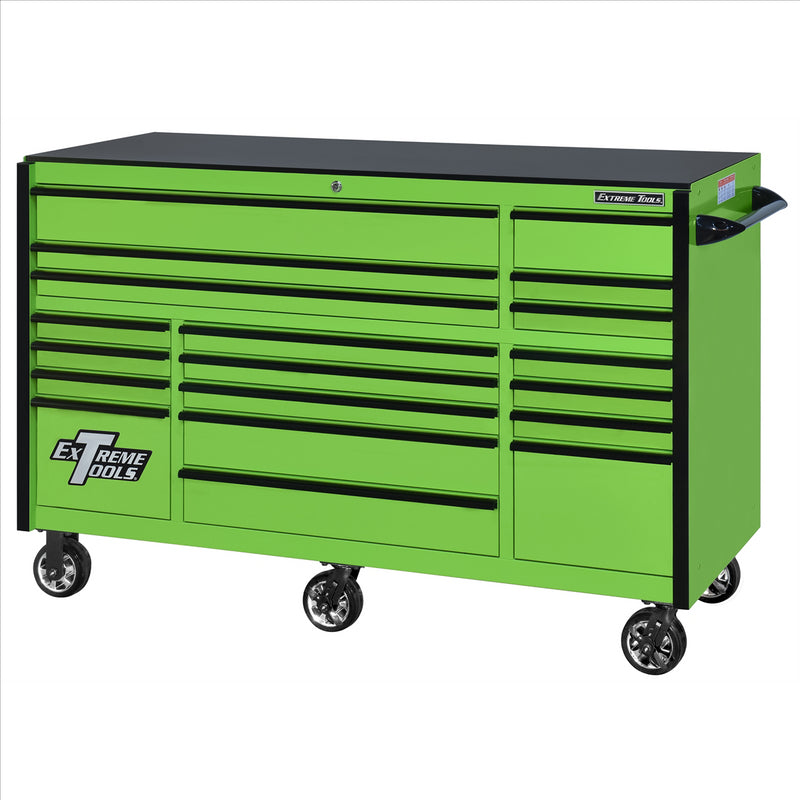 Extreme Tools Tpl Bank Roller Green, Black-Drawer EXTRX723019RCGNBK-250