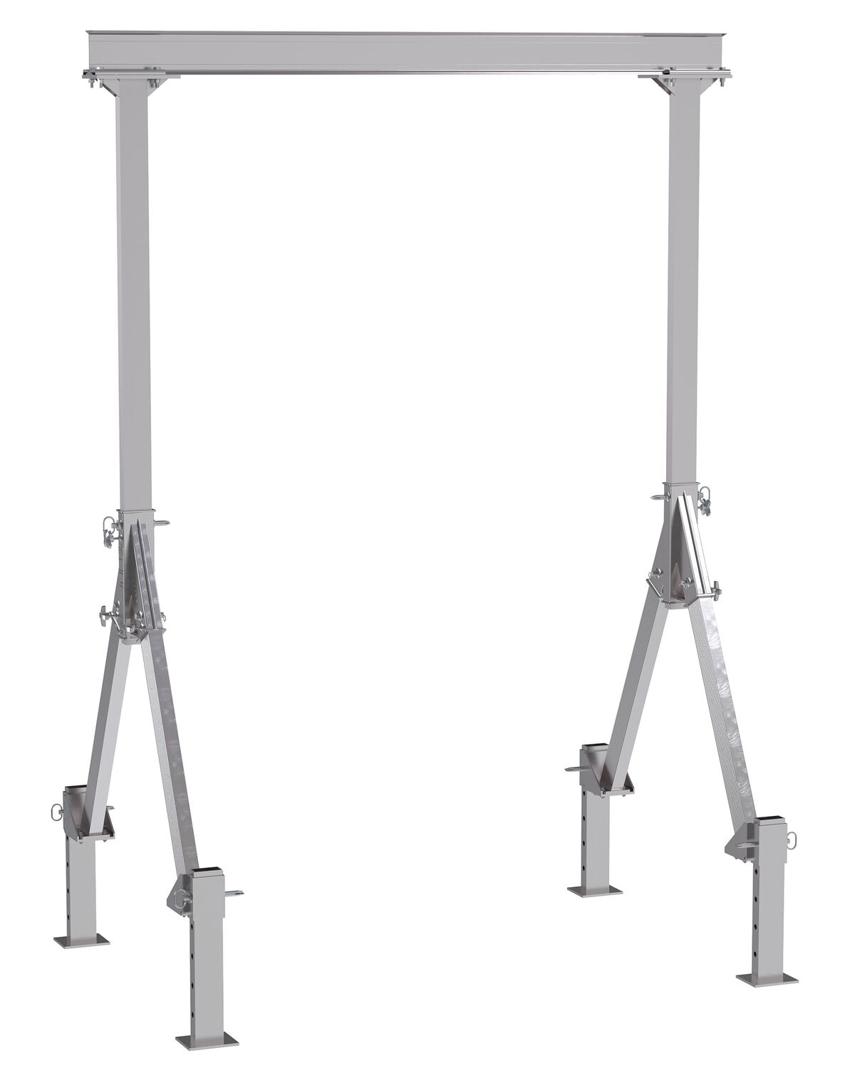 Vestil Fixed Height Aluminum Gantry Cranes with Adjustable Leveling Option