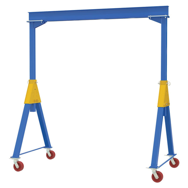 Vestil Fixed Height Steel Gantry Cranes with V-Groove Casters - Knockdown