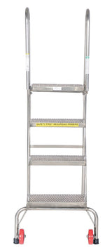 Vestil Folding Ladders with Wheels