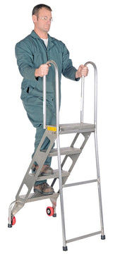 Vestil Folding Ladders with Wheels