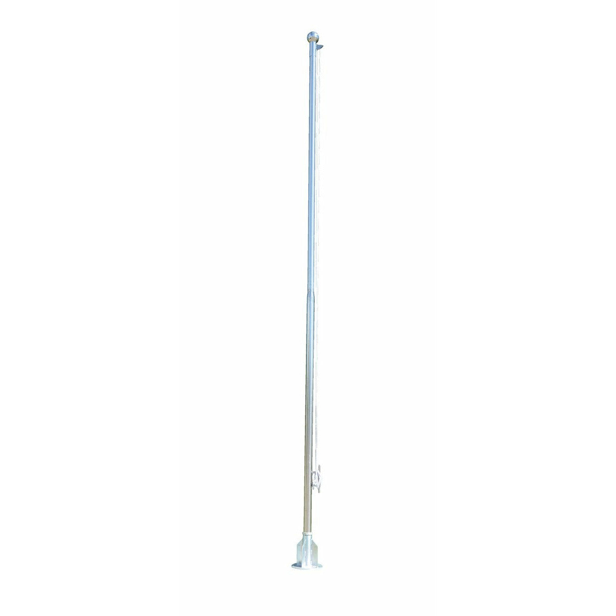 Vestil Stainless Steel Flagpole 20 Ft. Height Silver-FLP-20-SS