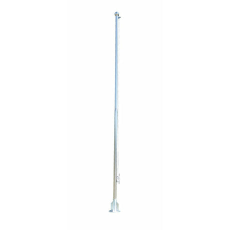 Vestil Stainless Steel Flagpole 20 Ft. Height Silver-FLP-20-SS