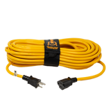 Firman 2010 50' Medium Duty 5-15P to 5-15R Generator Utility Power Cord With Storage Strap