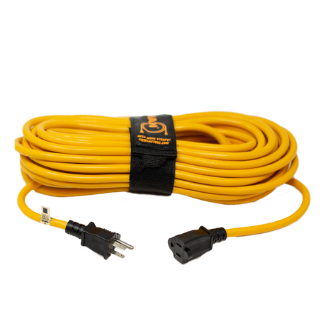Firman 2010 50' Medium Duty 5-15P to 5-15R Generator Utility Power Cord With Storage Strap