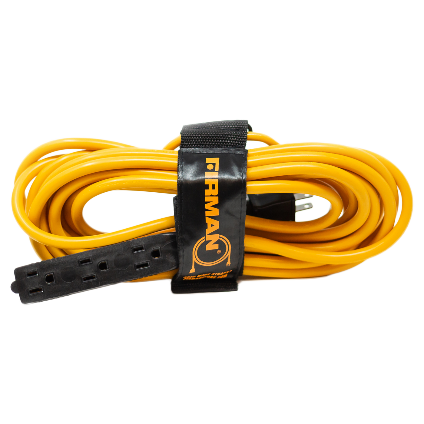 Firman 2015 25' Medium Duty 5-15P to (3) 5-15R Generator Utility Power Cord With Storage Strap