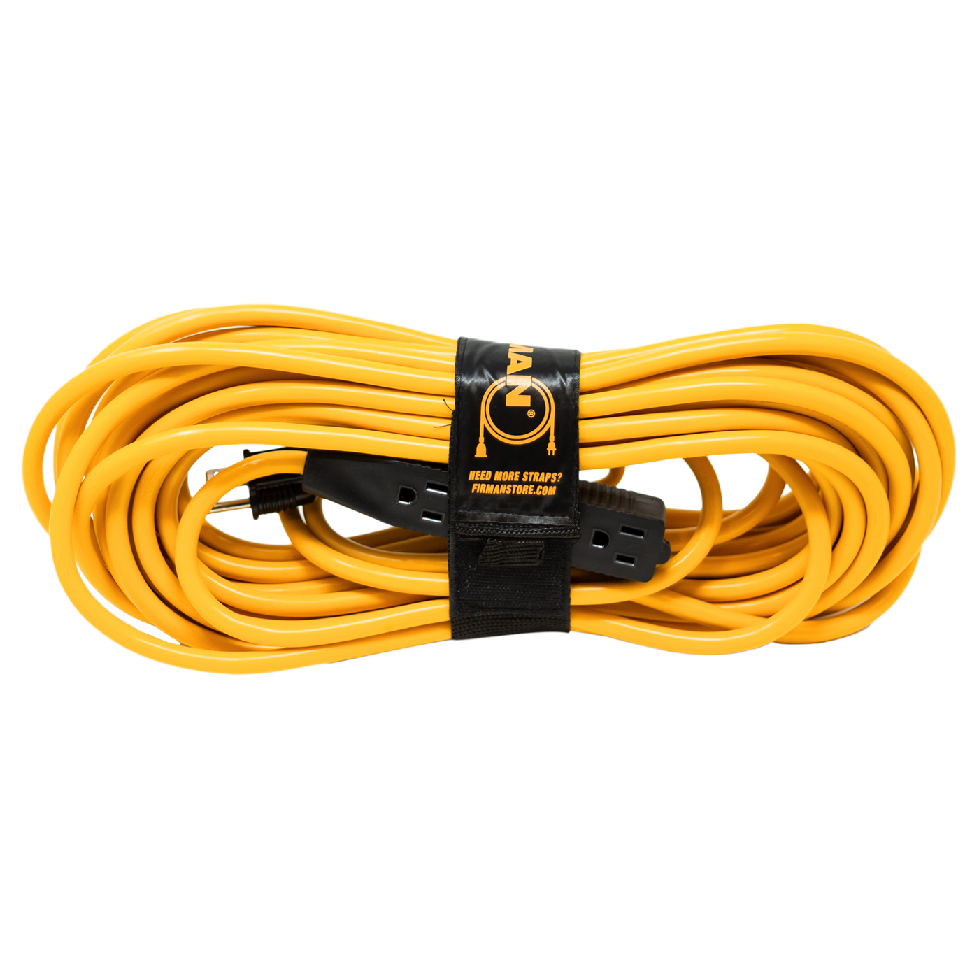 Firman 2020 50' Medium Duty 5-15P to (3) 5-15R Generator Utility Power Cord With Storage Strap
