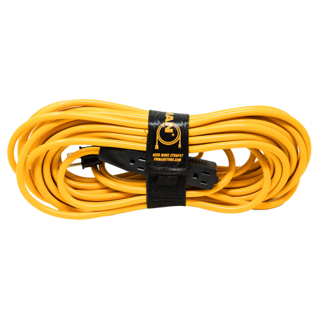 Firman 2020 50' Medium Duty 5-15P to (3) 5-15R Generator Utility Power Cord With Storage Strap
