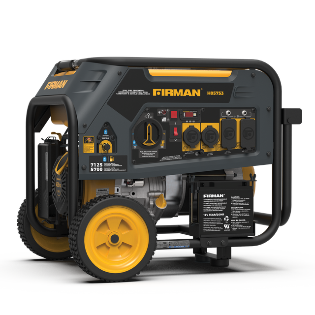 Firman H05753 Dual Fuel Portable Generator 5700W Electric Start 120/240V