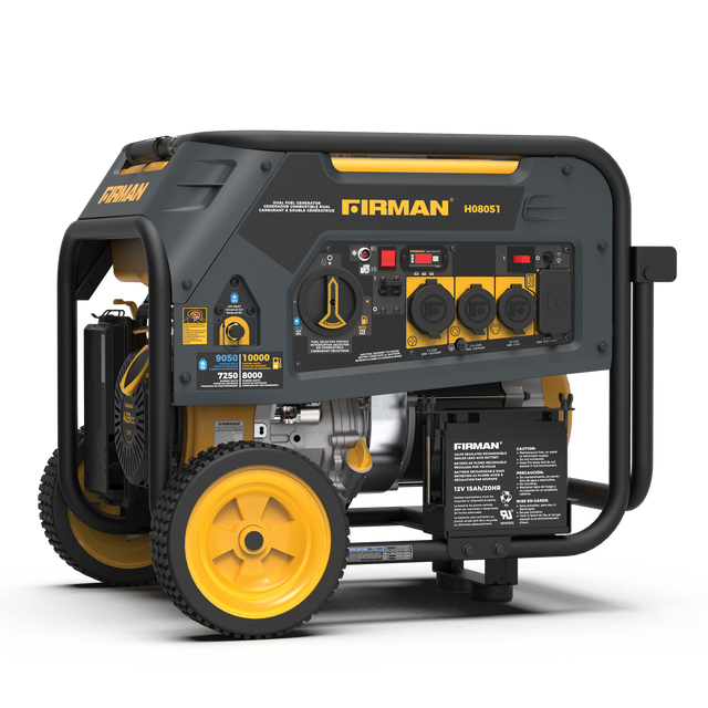 Firman H08051 Dual Fuel Portable Generator 8000W Electric Start 120/240V