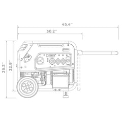 Firman H08051 Dual Fuel Portable Generator 8000W Electric Start 120/240V