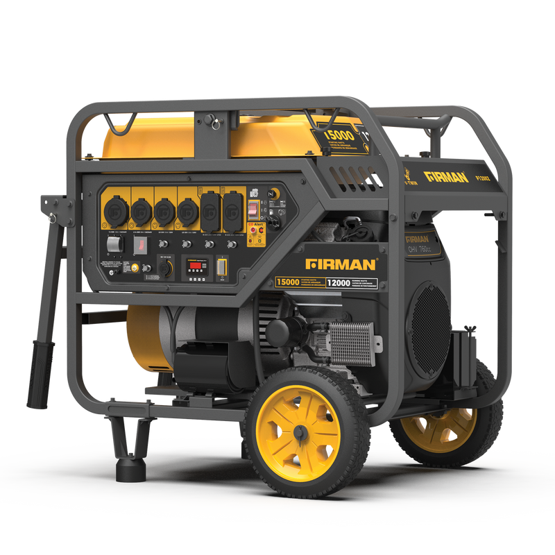 Firman P12002 Gas Portable Generator 15000W Electric Start 120/240V with CO Alert