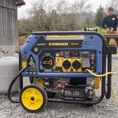 Firman T04073 Tri Fuel Portable Generator 4000W Electric Start 120/240V with CO ALERT