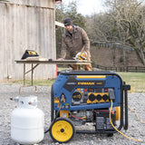 Firman T07571 Tri Fuel 7500W Portable Generator Electric Start 120/240V