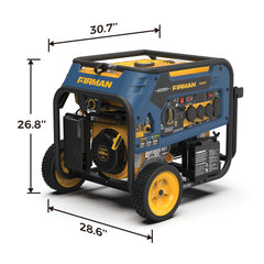 Firman T07571 Tri Fuel 7500W Portable Generator Electric Start 120/240V