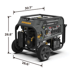 Firman T07573 Tri Fuel Portable Generator 9400W Electric Start 120/240V with CO Alert