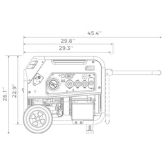 Firman T08071 Tri Fuel Portable Generator 8000W Electric Start 120/240V