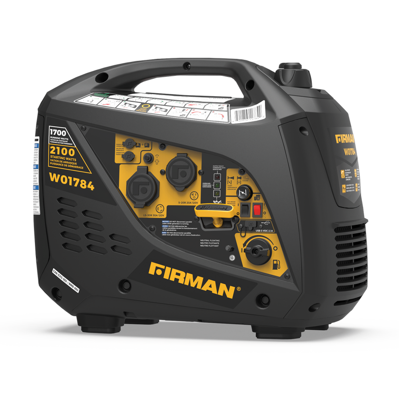 Firman W01784 Inverter Portable Generator 2100W Recoil Start