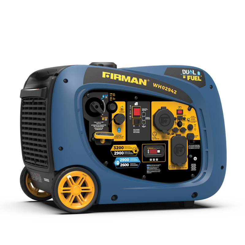 Firman WH02942 Dual Fuel Inverter Portable Generator 3200W Electric Start