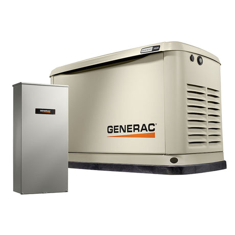 Generac 14/14 kW Air-Cooled Standby Generator, Alum Enclosure, 16 Circuit LC NEMA3