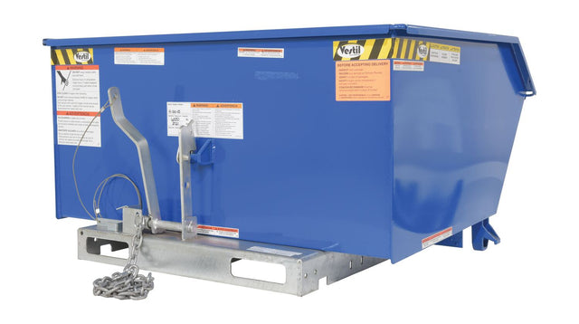 Vestil H Style - Low Profile 90 degrees Self-Dumping Steel Hoppers