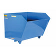 Vestil Steel Light Duty Low Profile Self Dumping Hopper 1-1/2 Cubic Yard 2000 Lb. Capacity Blue- H-150-LD