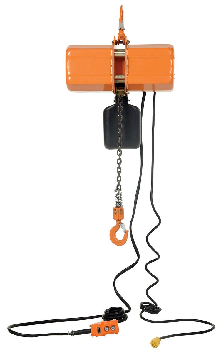 Vestil Economy Chain Hoists with Chain Container