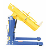 Vestil Steel Stationary Hydraulic Drum Dumper 72 In. Dump Height 1,500 Lb. Capacity Blue / Yellow - HDD-72-15-S