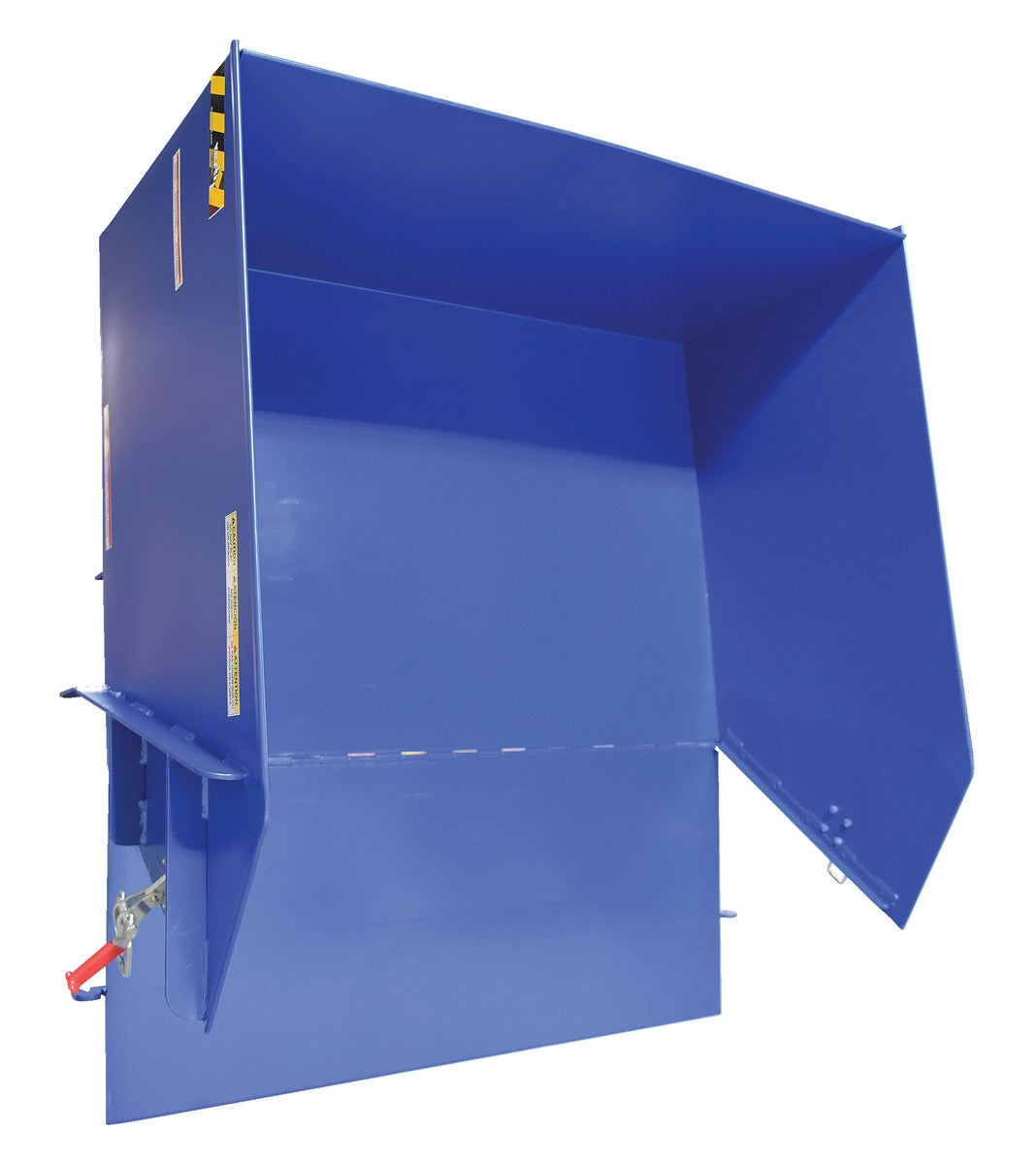 Vestil Self-Dumping Steel Hoppers with Fold Down Front