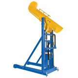 Vestil Steel Portable Lift and Dump Hydraulic Drum Dumper 94 In. Dump Height 1,000 Lb. Capacity Blue/Yellows-HLD-94-10-P