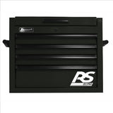 Homak 27 in. RS PRO 4 Drawer Top Chest w/ Outlet - Black