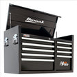 Homak 41 in. H2Pro 8 Drawer Top Chest - Black