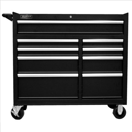 Homak 41 Inch Pro Ii 9-Drawer Roller Cabinet Black
