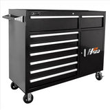 Homak 56 in. H2Pro Series 8 Drawer Rolling Cabinet, Black