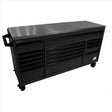 Homak 72" RS Roller Cabinet Black Stainless Steel Top