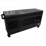 Homak 72" RS Roller Cabinet Black Stainless Steel Top