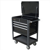 Homak 35 PROFESSIONAL 4 DRAWER SERVICE CART - BLACK