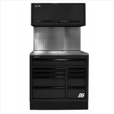 Homak 41 in. Centralized Tool Storage(CTS) Set includes Roller Cabinet,Canopy,Support Beams,Base Guard, Stainless Steel Top, Leg Levelers, and Tool Board Back Splash